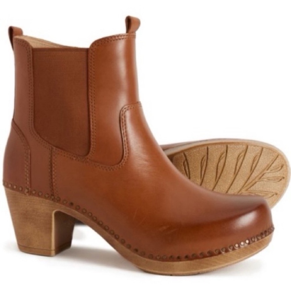 NWT Dansko Shayna Heeled Chelsea Boots Leather Sz 37 (US 6,5-7) - Picture 2 of 12